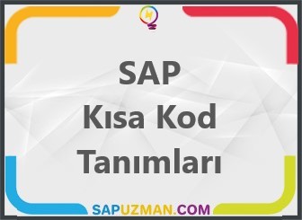 SAP_SISTEMINDE_YER_ALAN_KISA_KOD_TANIMLARI